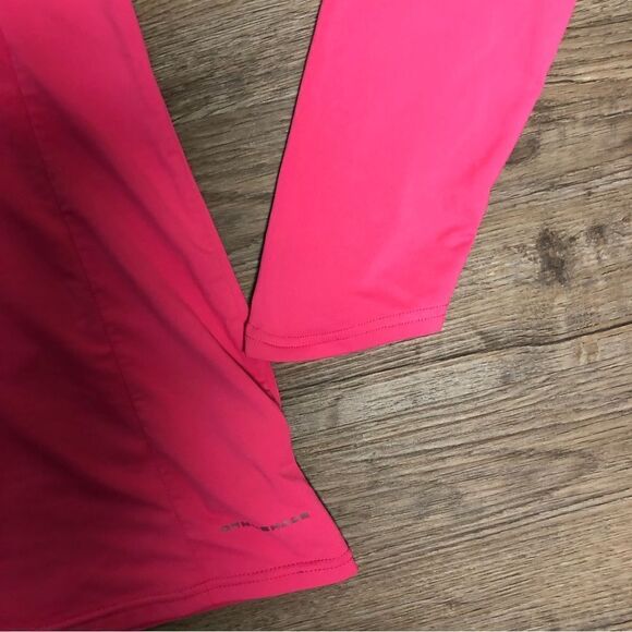 Women’s Columbia Pink Lightweight Omni Shade Hooded Workout Top Size L - Picture 7 of 12